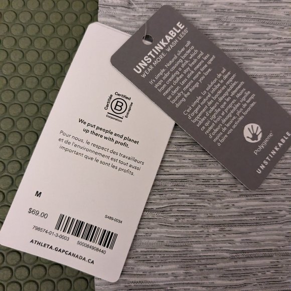 Athleta Momentum Tee Gray Medium - Picture 6 of 9